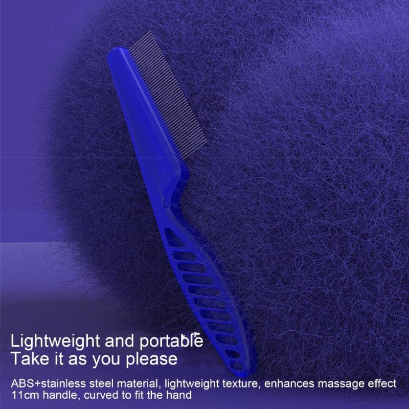 2x Katzen Nadelkamm Entfernung von fliegenden Haaren Entfilzungswerkzeug Haustierhaarbürste Katze/Hund Massagekamm Edelstahl