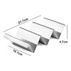 J1UL1N Taco Holders 4-Pack Stainless Steel Stand Rack Tray Style For Baking, Oven Safe, Dishwasher And Grill Compatible