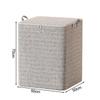 Large cotton quilt storage bag with breathable non woven fabric for clothing blankets storage and home organization