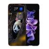 Panda Baby, Giant Panda Family Phone Case For Samsung Z Flip 7 6 5G Galaxy Z Flip4 Z Flip5 Z Flip3 Coque Black Hard PC Shell Pro