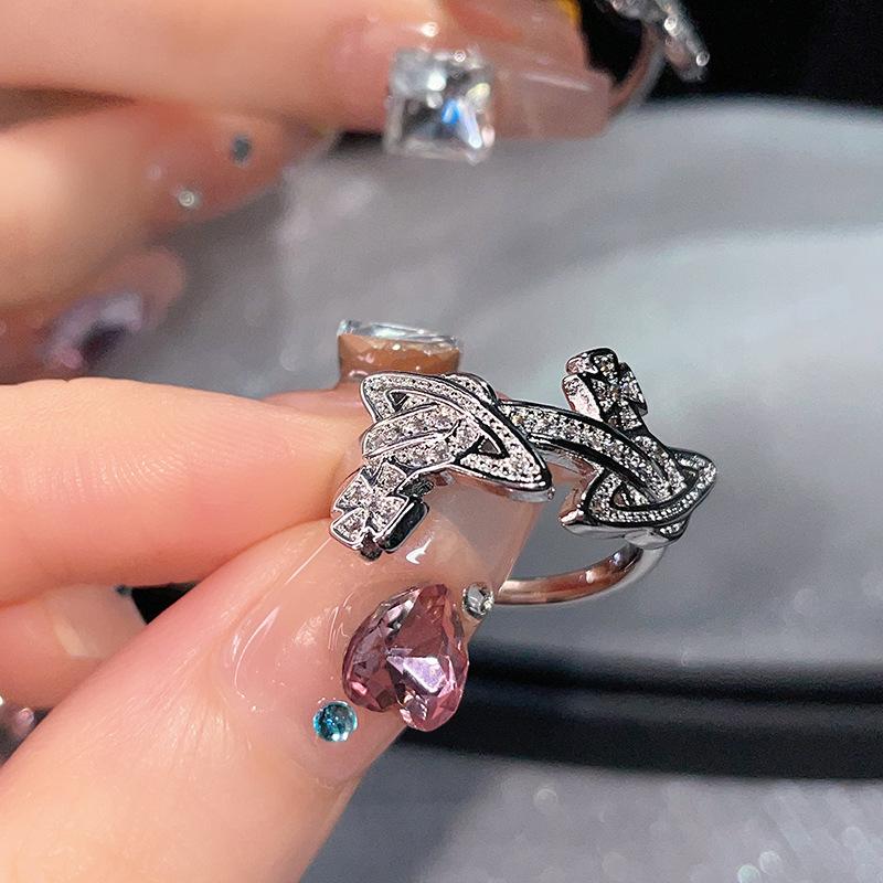 Saturn Nische Design Sinn Kalter Wind Hoher Sinn Offener Ring Mode Zeigefingerring Schmuck Frauen