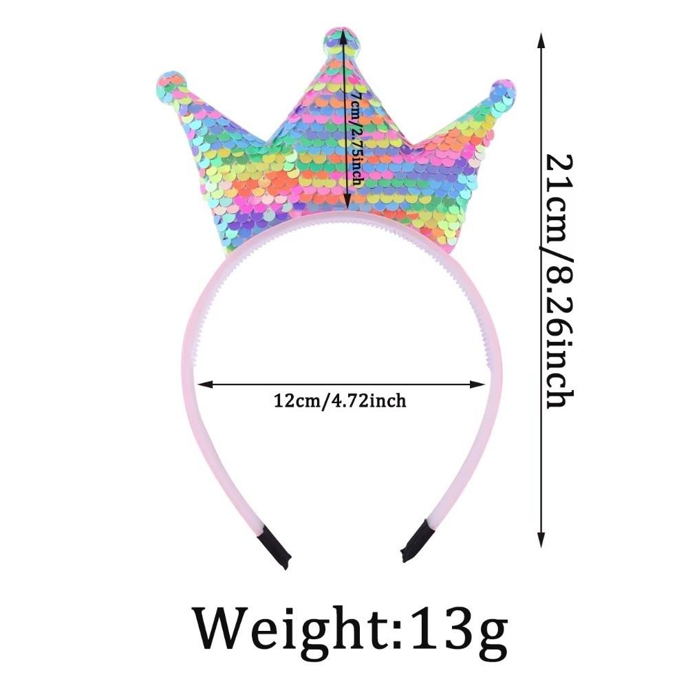 Princess Crown Headband Shiny Hair Band Party Hairband Fairy Costumes Accessories