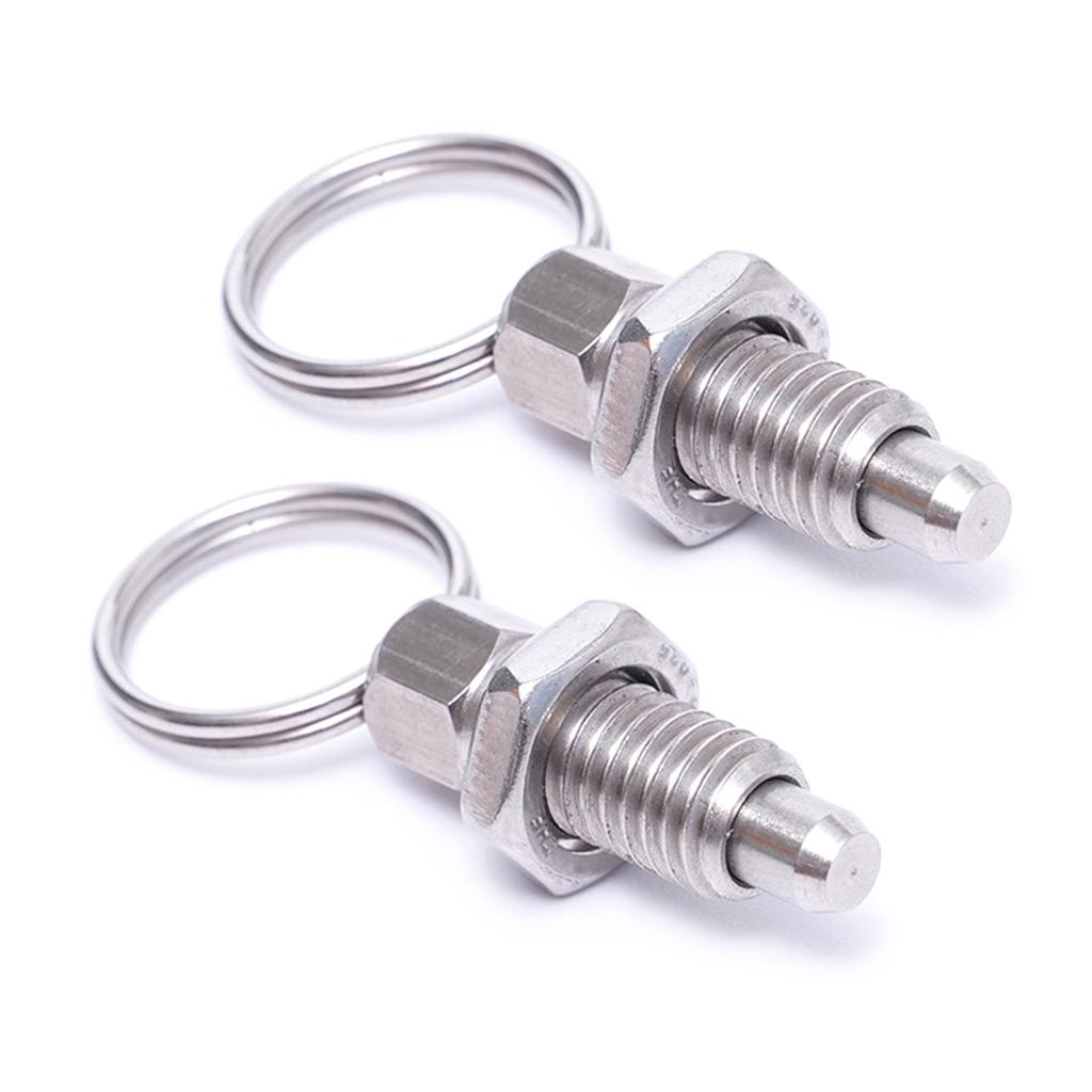 Hand Retractable Spring Plunger Stainless Steel Lock Out M6s Type Quick Release Pins with Knurled Handle for Toolboxes