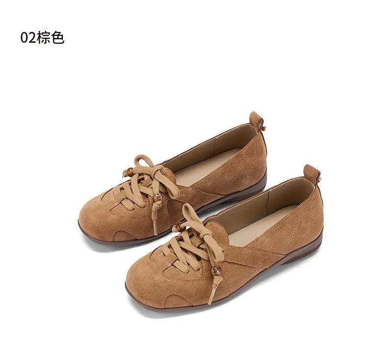 

Fashion Brown Shallow Singles Women s Shoes Fall 2025 New Women s Fashion Late Evening Breeze Shoes Flat Singles; 40