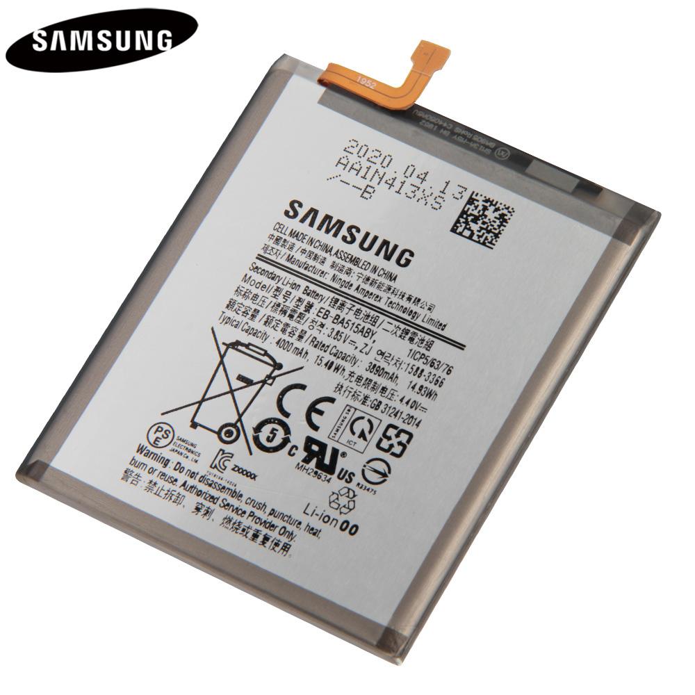 Original Replacement Battery For Samsung Galaxy A51 SM-A515 SM-A515F/DSM SM-A515F SM-A515U EB-BA515ABY Batteries 4000mAh