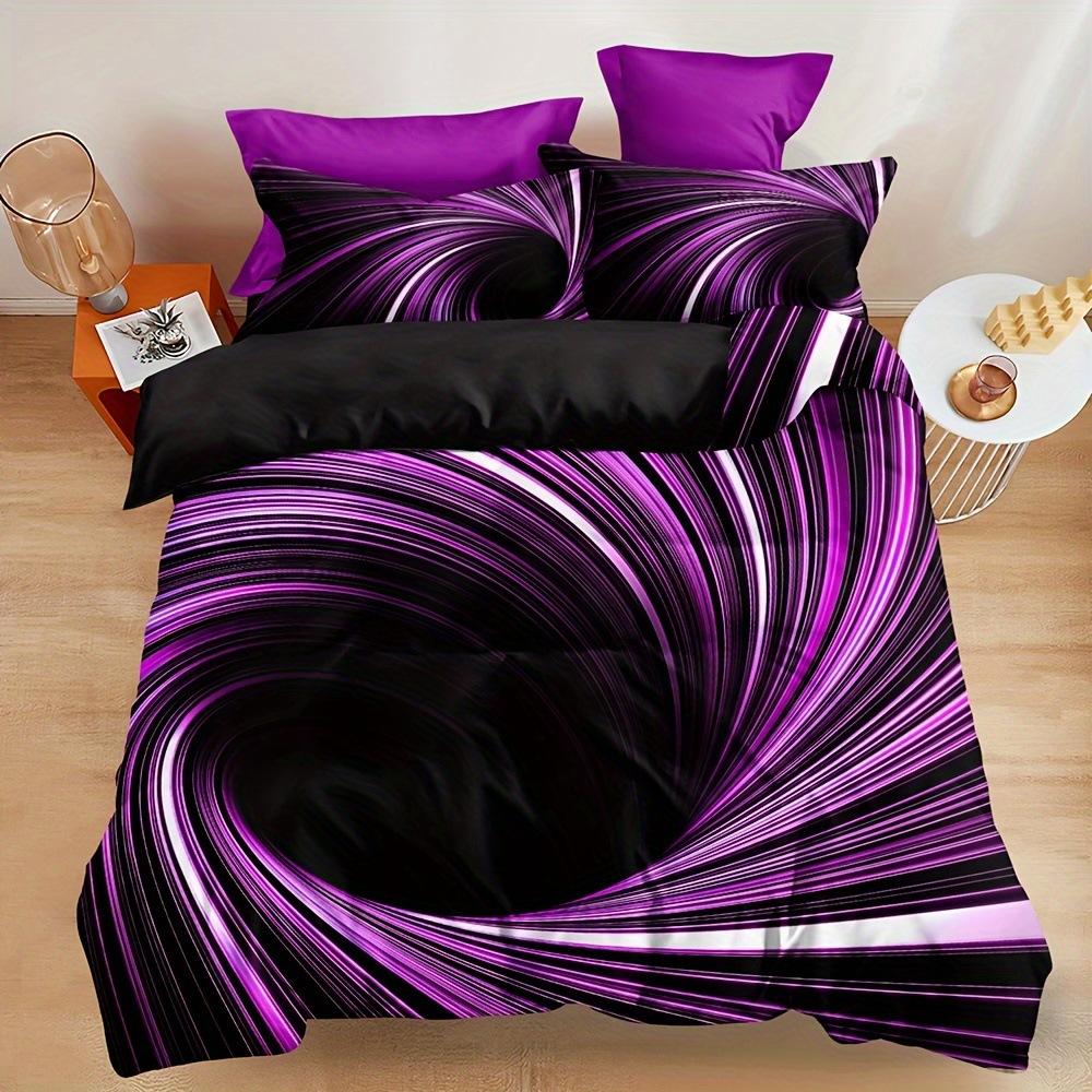 

Комплект постельного белья Black Hole 3D с психоделическим геометрическим узором и цифровой печатью, комплект из трех предметов EU single 135*200