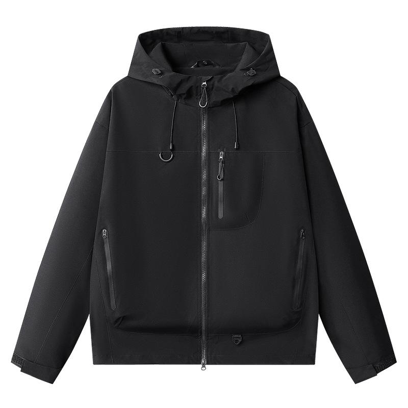 Unisex 7870 Outdoor-Jacke: Winddichter, wasserdichter Kapuzenmantel für Teenager, Männer und Frauen - Perfekt für Bergsteigen im Frühling und Herbst.