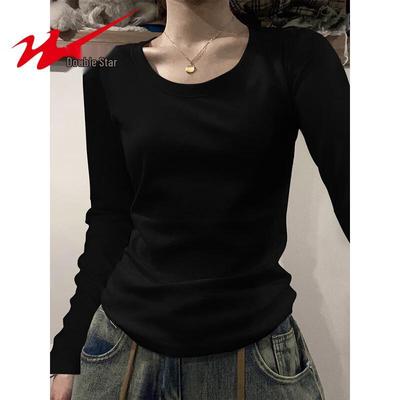 Damska koszulka z długim rękawem Shuangxing o dopasowanym kroju