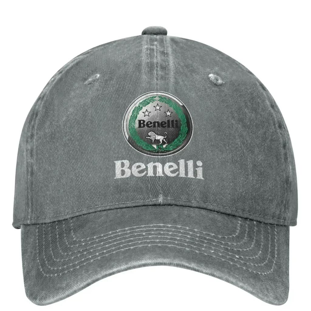 Benelli Racing Motorcross Motorcycle Merch Unisex Baseball Caps Motor Distressed Washed Hats Classic Outdoor Snapback