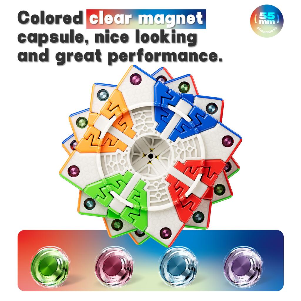 Taschen MINI 7x7 Magnetischer Zauber-Speed-Würfel Stickerlos 7x7 Professionelles Fidget-Spielzeug