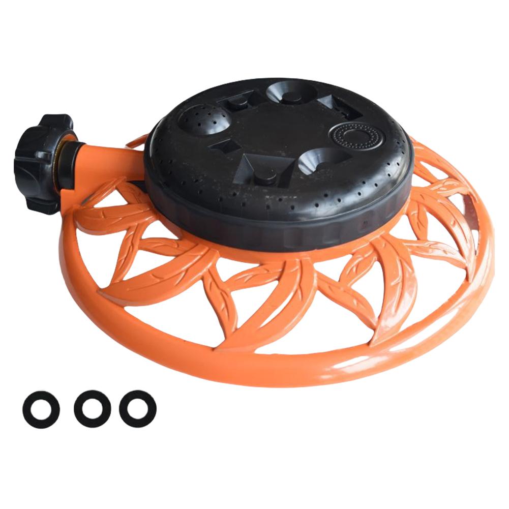 8 Pattern Lawn Sprinkler with Metal Decorative Base Water Sprinkler Turret Pattern Sprinkler for Garden Watering Irrigation