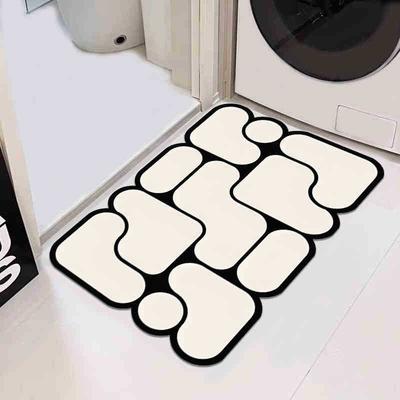 Modern Simple Diatom Mud Floor Mat Toilet Bathroom Non-Slip And Dirt-Resistant Foot Mat Household Water-Absorbing Quick-Drying Easy-To-Take-Care Floor