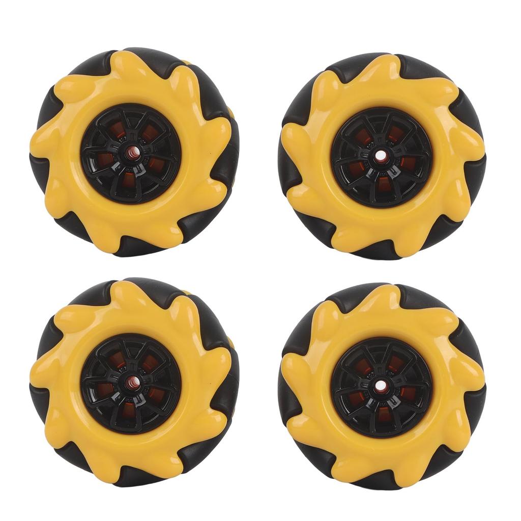 Mecanum Wheels DIY Toy, 48mm Mecanum Wheels Omnidirectional Parts for Smart Robot Car (Pair of 2)