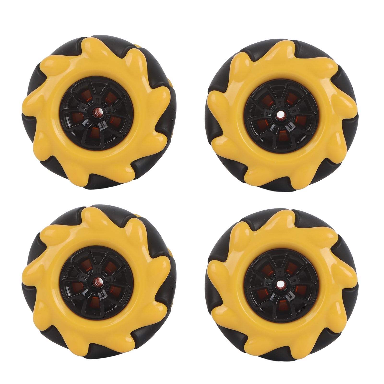 

Mecanum Wheels, Smart Robot Car Parts Accessories, Omnidirectional DIY Toy Components, 48mm (2 Pairs)