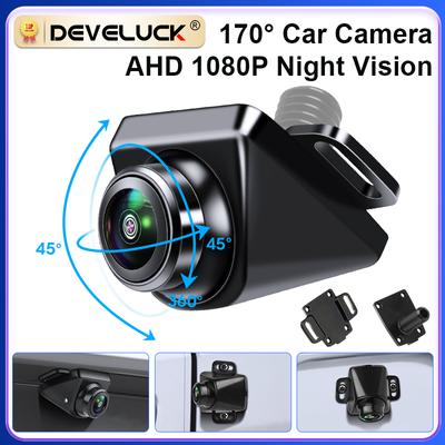AHD 170° Rear View Camera 1920x1080P CVBS Night Vision Fisheye Lens Car Reverse Camera IP68 Waterproof 12V Backup Parking Cam