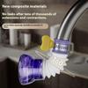 Universal Faucet Spray Head Extender with Anti Splash Nozzle Rotating Telescopic Water Saving Aerator