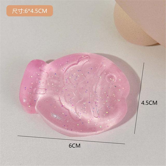 

New Fidget Toy Mini Squishy Toys Mochi Ice Block Stress Ball Toy Kawaii Transparent Cube Cat Paw Fish Stress Relief Squeeze Toy style16