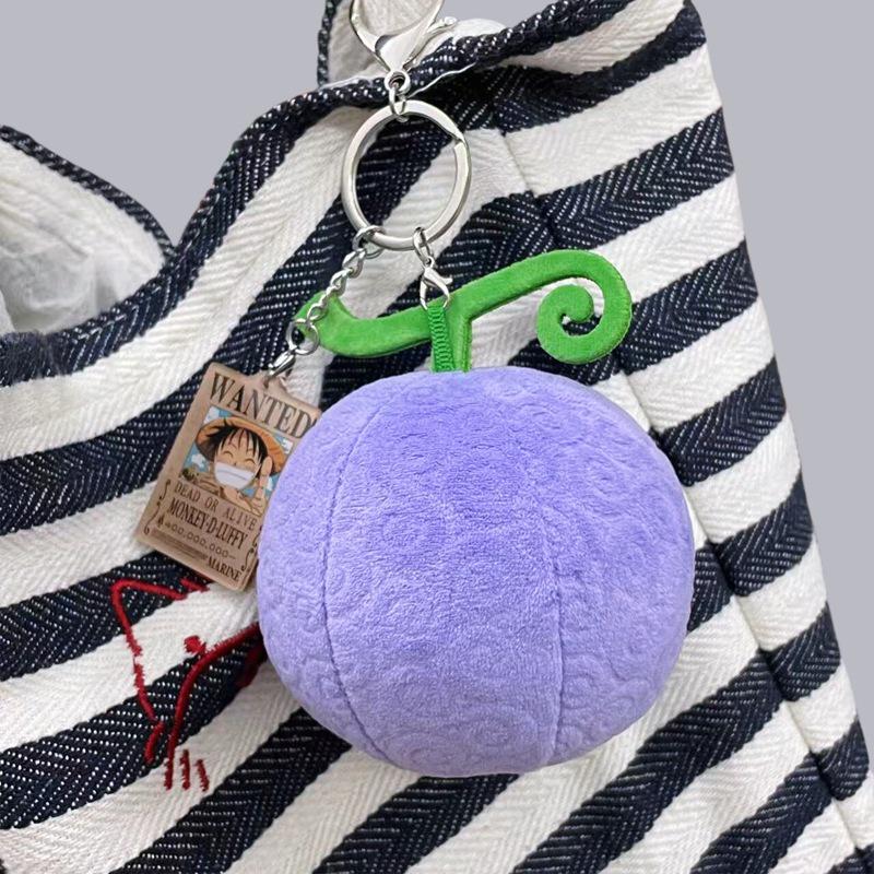 One Piece Luffy Teufelsfrucht Plüsch Schlüsselanhänger Anime Anhänger Neuankunft