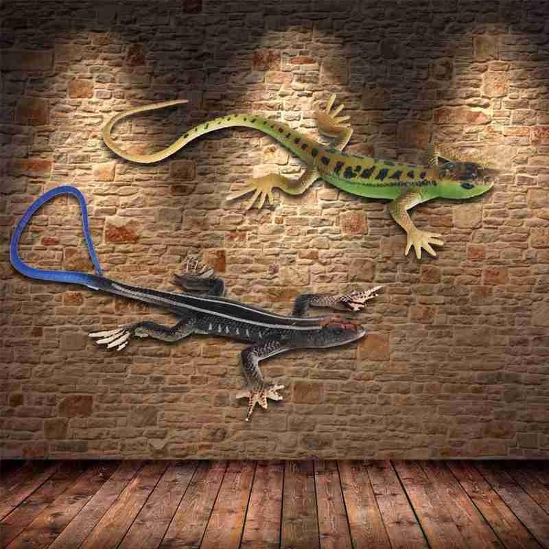 1pcs Simulation Four-legged Snake Animal Model Kids Gift Funny Novelty Lizards Action Figure Garden Ornaments Kids Prank Toys