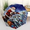 1 Stück Weihnachten, Weihnachtsmann-Regenschirm automatisch öffnen/schließen, 8-Speichen-Stabiles Gestell, Kompaktes Faltdesign, Ideales Geburtstags-/Feiertagsgeschenk 1147A