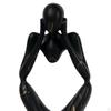 Abstract Thinker Statue Resin Ornament for Restaurant Holiday Decorations