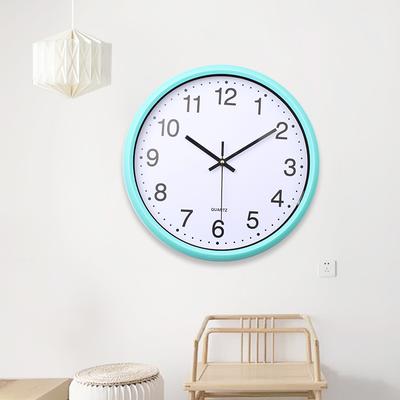 Moderne Cartoon Digitales Wohnzimmer Wanduhr Stumm Einfache Mode Heim Wanduhr Atmosphärische Uhr Lila Uhr
