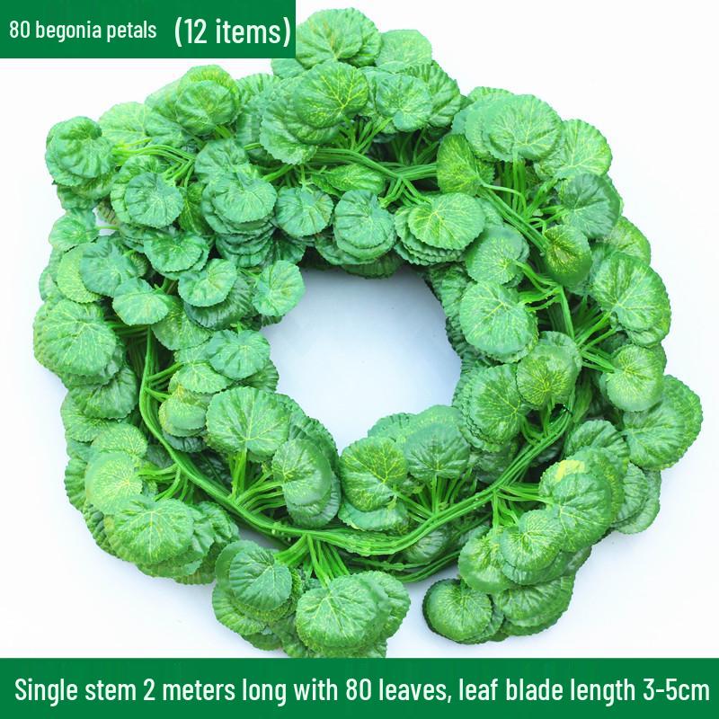 Large Green Fake Leaf Ornaments for Vines and Roof Décor