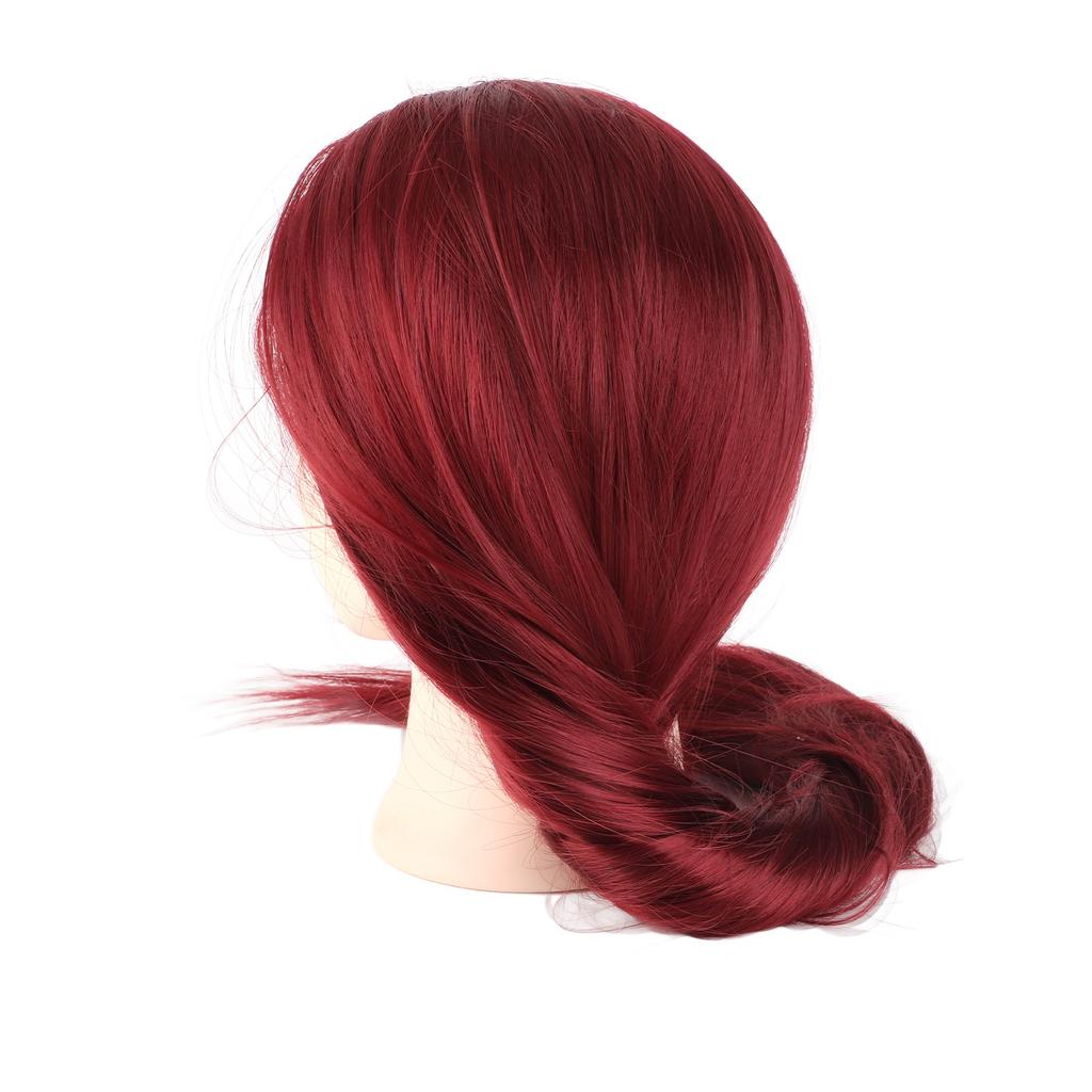 1 szt. 60 cm fryzjerstwo fryzjerstwo model praktyczny manekin głowa z zaciskiem czerwony