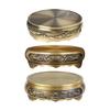 Round Brass Incenses Burners Holder Stand Vintages Decoration for Study Room Bedroom Home