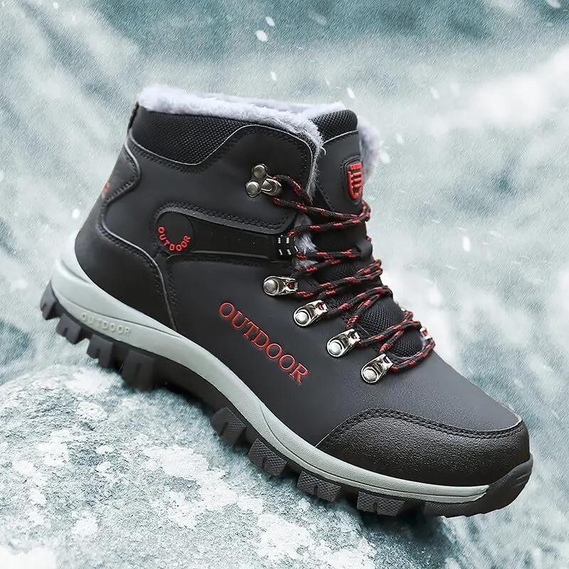 2024 Stivale da Neve Classico da Uomo Resistente all'Usura Scarpe da Trekking per Sport All'Aria Aperta Scarpe da Arrampicata Calzature Artiglio Antiscivolo Scarpa Uomo Sneakers