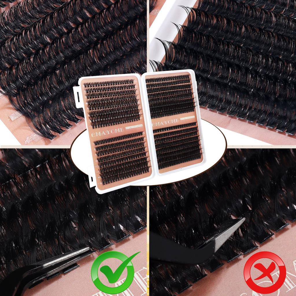 640 Tufts Diy Multi-Haired Eyelashes Book South East Asia Natural Thick D Song Segmented False Eyelash Set