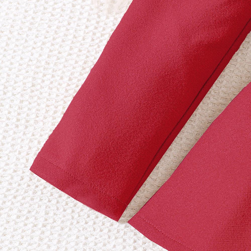 Dětské oblečení Nové produkty pro velké děti a dívky Zimní vlněný límec Velké klopy Vlněný jednobarevný kabát