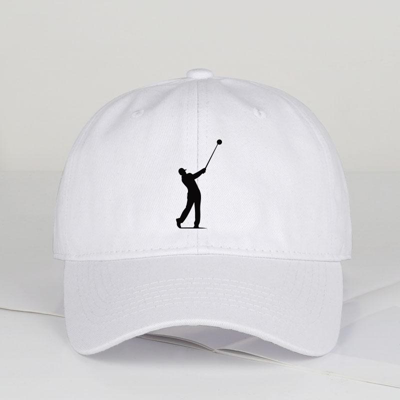 

Golfers Silhouette Print Baseball Cap – Unisex – Perfect for Golf Enthusiasts on the Course – Father’s Day Gift белый
