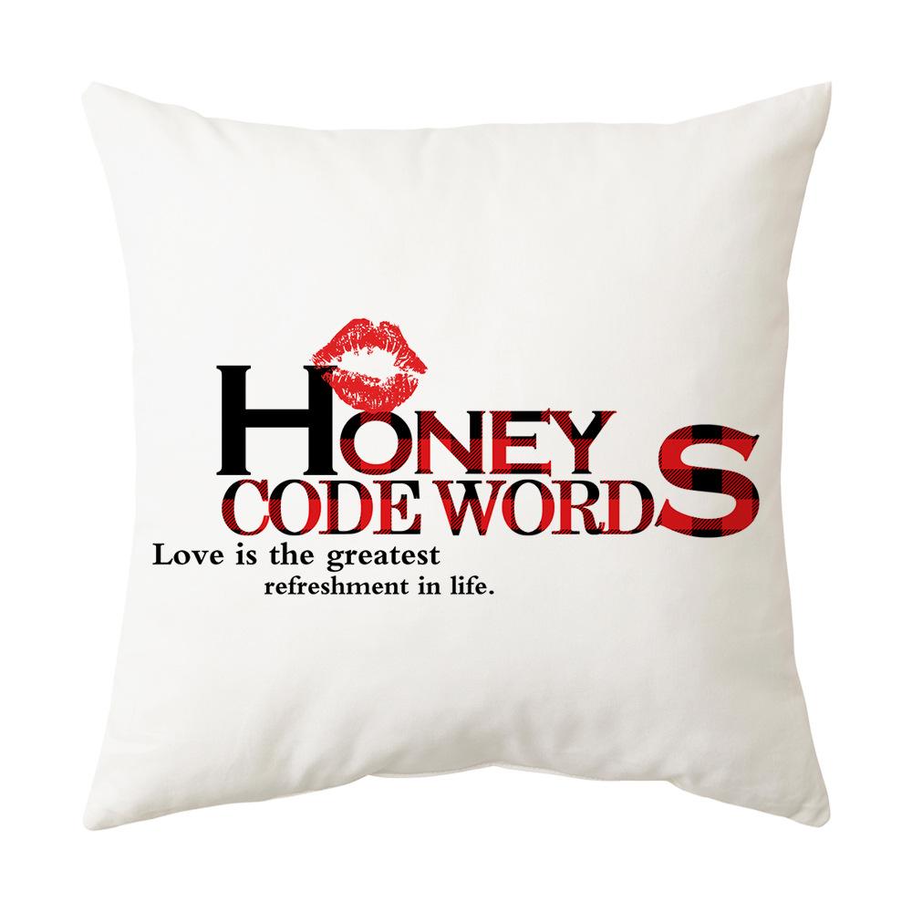 New Valentine's Day Pillow Cover Love Holiday Gift Pillow Home Cushion Cushion Cover