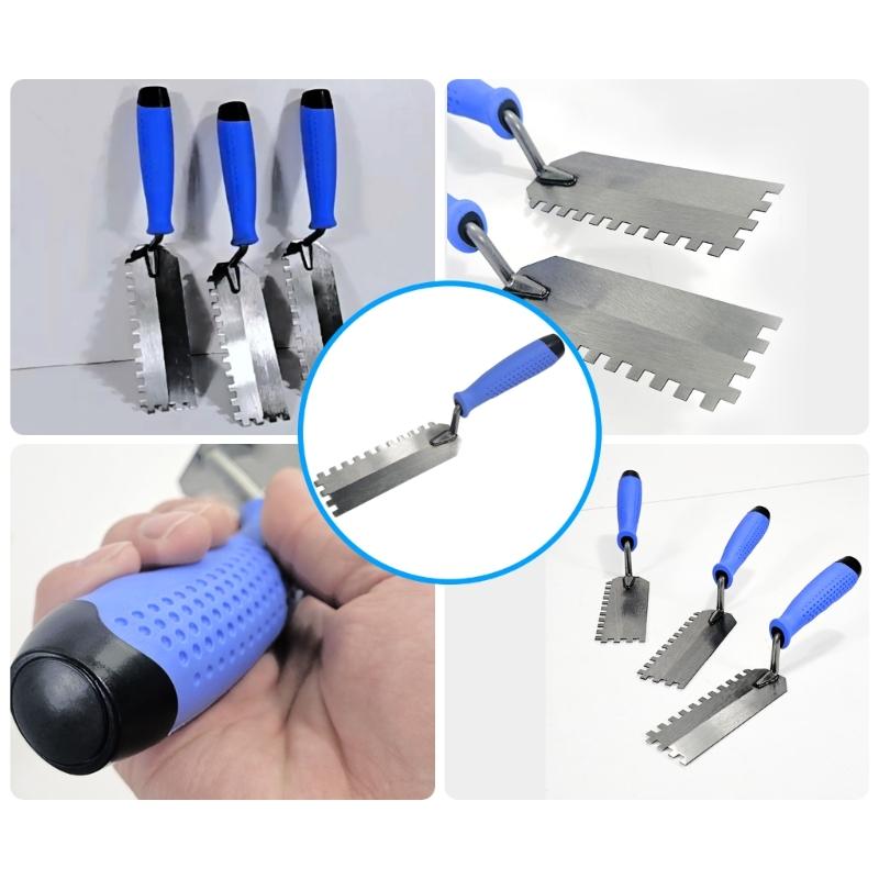 Spatola Metallica a Denti Multipli Pennello Raschietto per Miglioramento Pareti Casa Riparazione Intonaco Cartongesso Strumento per Stuccatura Edilizia