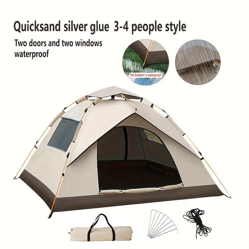 

Семейная уличная автоматическая палатка для кемпинга, палатка для мгновенной установки, 4-сезонная ветрозащитная, водонепроницаемая, влагонепроницаемая портативная всплывающая палатка, аксессуары для кемпинга