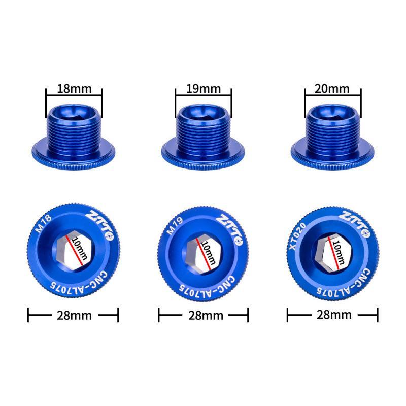 Bicycle Crank Arm Fixing Bolt Wear Resistant Aluminum Alloy Bike Crankset Nut Cover 1PC for Mountain Biking Replacement
