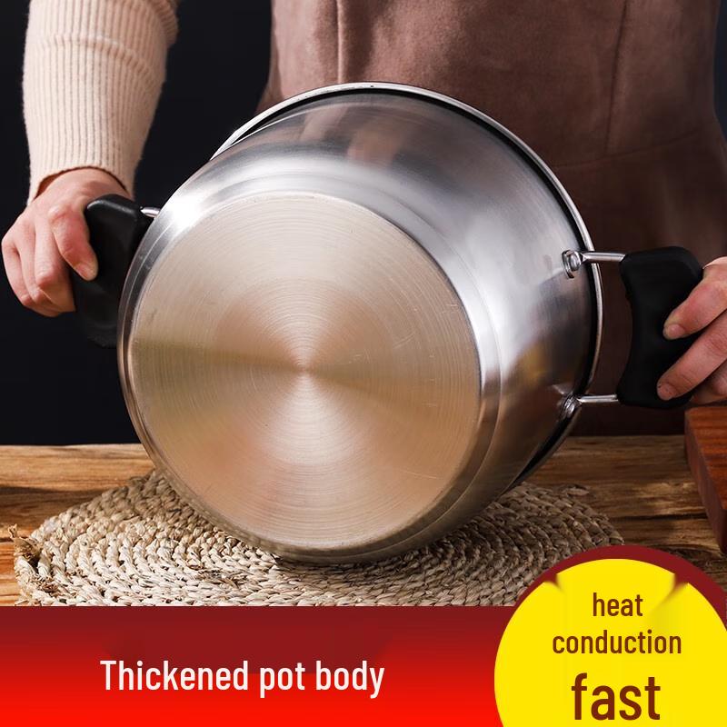Adneny 24cm 201 Stainless Steel Soup Pot
