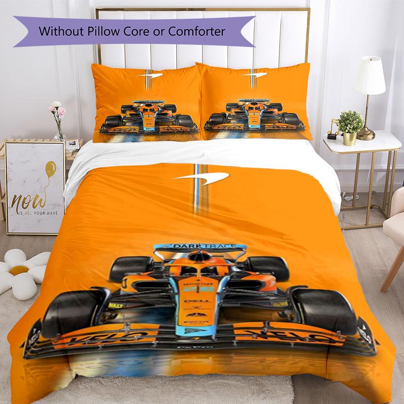 3pcs Racing Bedding Set Duvet Cover Closure Includes 1 Duvet Cover & 2 Pillowcases, Soft and Comfortable for All Seasons.