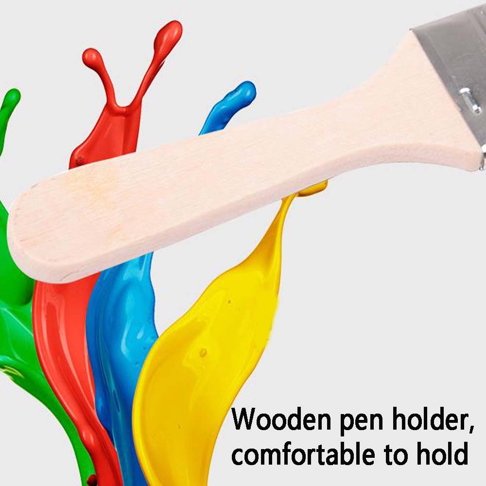 12 Sätze Nylonpinsel Ölmalpinsel, Kleine und mittelgroße Pinsel, Geeignet zum Malen von Grillwand