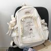 Schoolbag1011 new student large-capacity transparent backpack female Japanese ins pain bag college style junior high school schoolbag tide