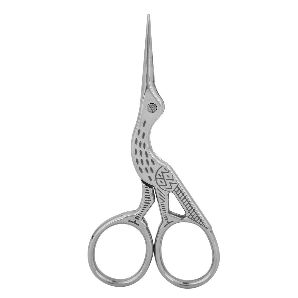 

Household Retro Stainless Steel Eyebrow Crane Tailor Golden Sliver Scissors(L sliver)