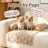 Autumn And Winter Season of Fluffy Material Pet Dog Mattress, Cat And Dog Sofa Mattress, Plush Pet Sofa Bed with Cushion, Cat Furniture Protector