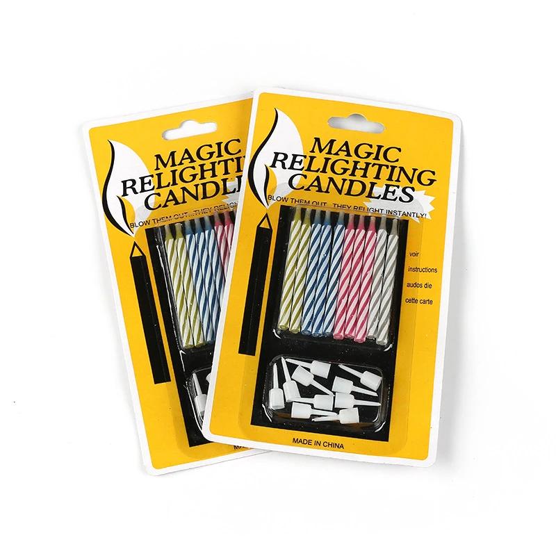 Birthday Candles Cake Relighting Candles An Inextinguishable Candle Birthday Spoof Candle Children Wedding Party Supplies