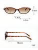 3Pcs Stylish Rectangular Small Frames Eyeglasses Durable Unisex Durable Pc Material Perfect for Parties Holiday Gifts