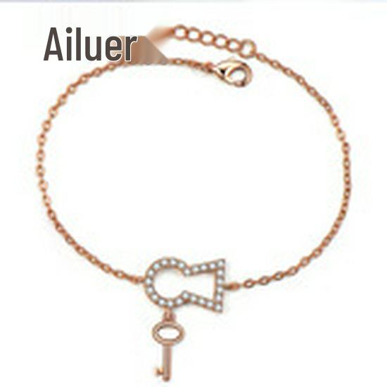 Romantic Rose Gold Plated Women's Bracelet with AA Cubic Zirconia