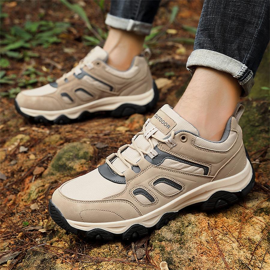 Hiking shoes new large size 2025 four seasons off-road outdoor running shoes light hiking fashion casual sports shoes