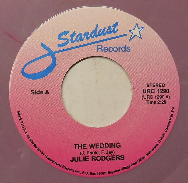 7inch Record JULIE ROGERS / PETER SARSTEDT - The Wedding / Where Do You Go To My URC1290 Stardust Record Canada Pop Used