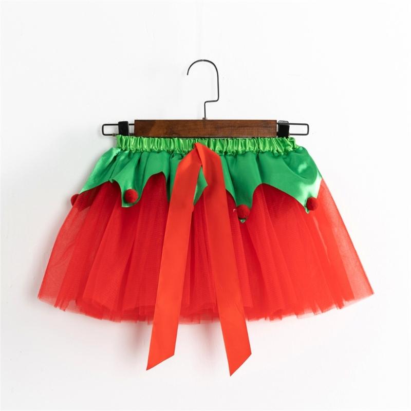 Weihnachtsprinzessin Outfits Tutu-Rock Weihnachtsbaum/Hirsch Geweih Weihnachts-Kostüm für Halloween Cosplay Kostüm