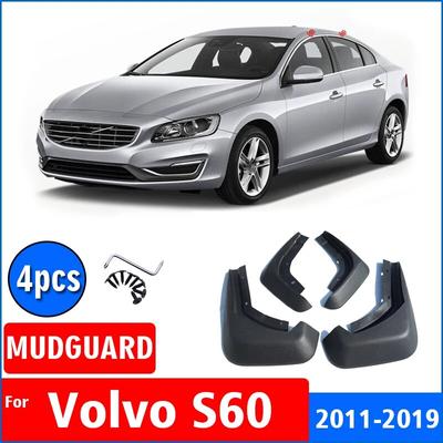 Avant Arrière 4 pièces POUR Volvo S60 2011 2012 2013 - Pare-boue Garde-boue Bavettes de protection Contre les éclaboussures Pare-boue Accessoires de voiture Garde-boue